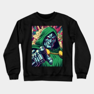 Conquer with Style: Dr. Doom-Inspired Art and Legendary Supervillain Designs Await! Crewneck Sweatshirt